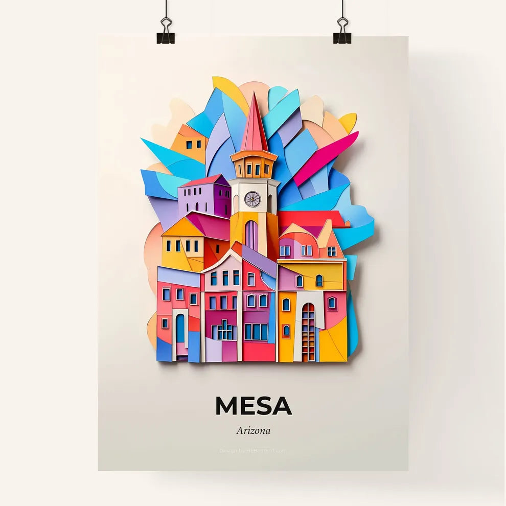 Vivid Mesa, Arizona, Colorful Poster