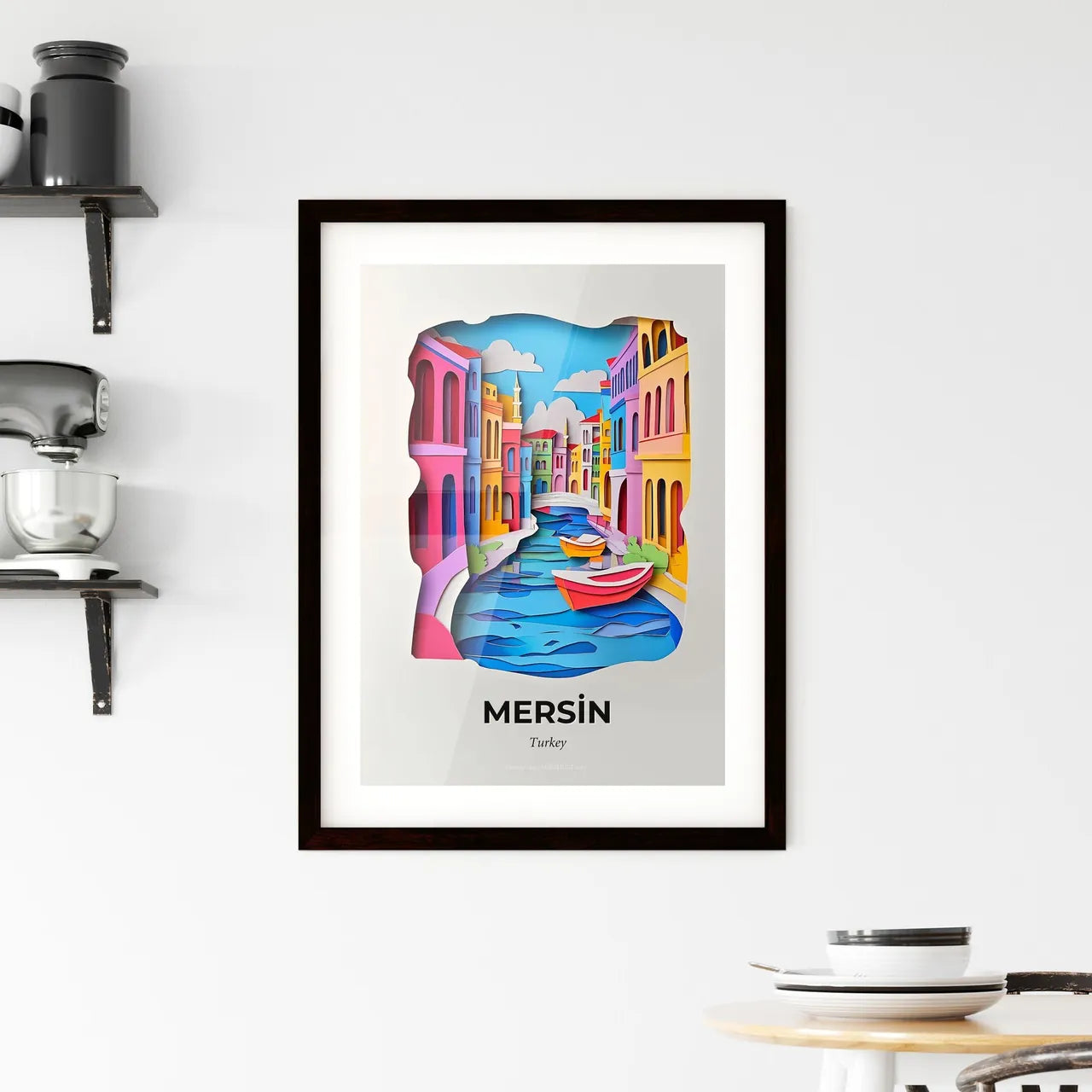 Vivid Mersin, Turkey, Framed Wall Art