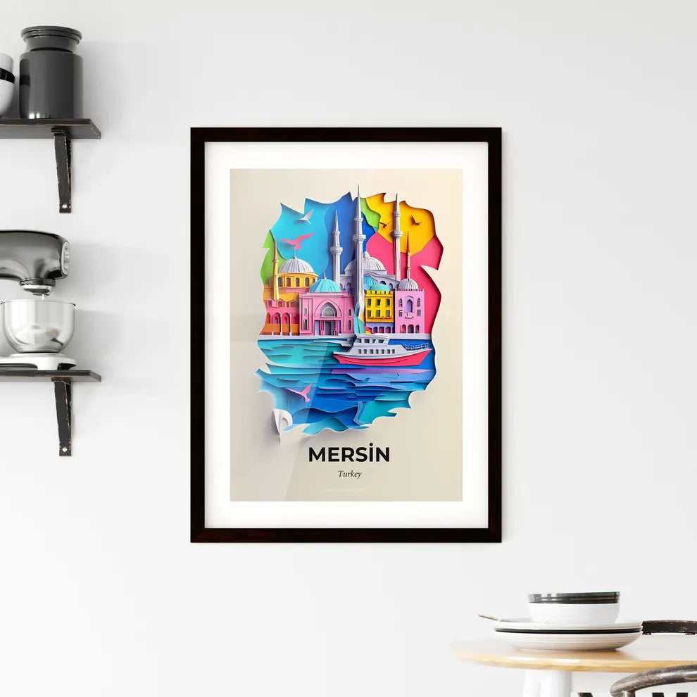 Vivid Mersin, Turkey, Framed Wall Art