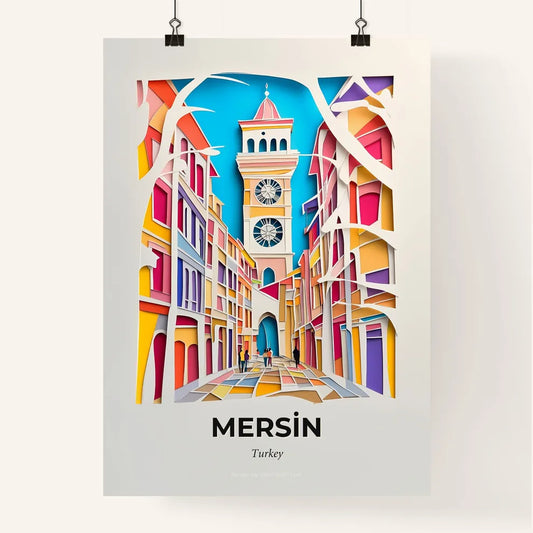 Vivid Mersin, Turkey, Colorful Poster