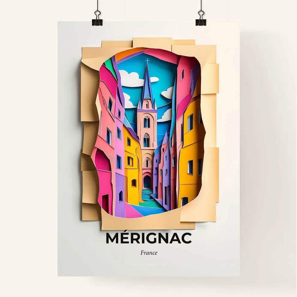Vivid Mérignac, France, Colorful Poster
