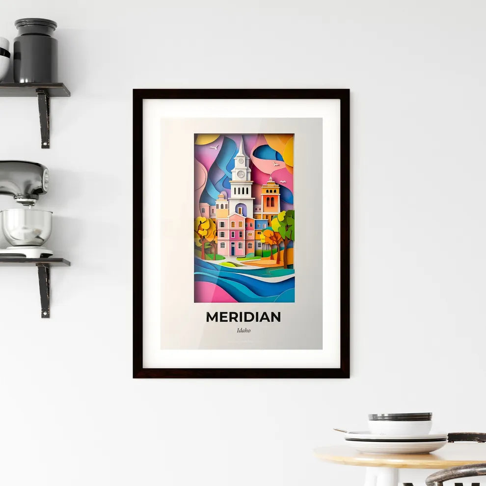 Vivid Meridian, Idaho, Framed Wall Art