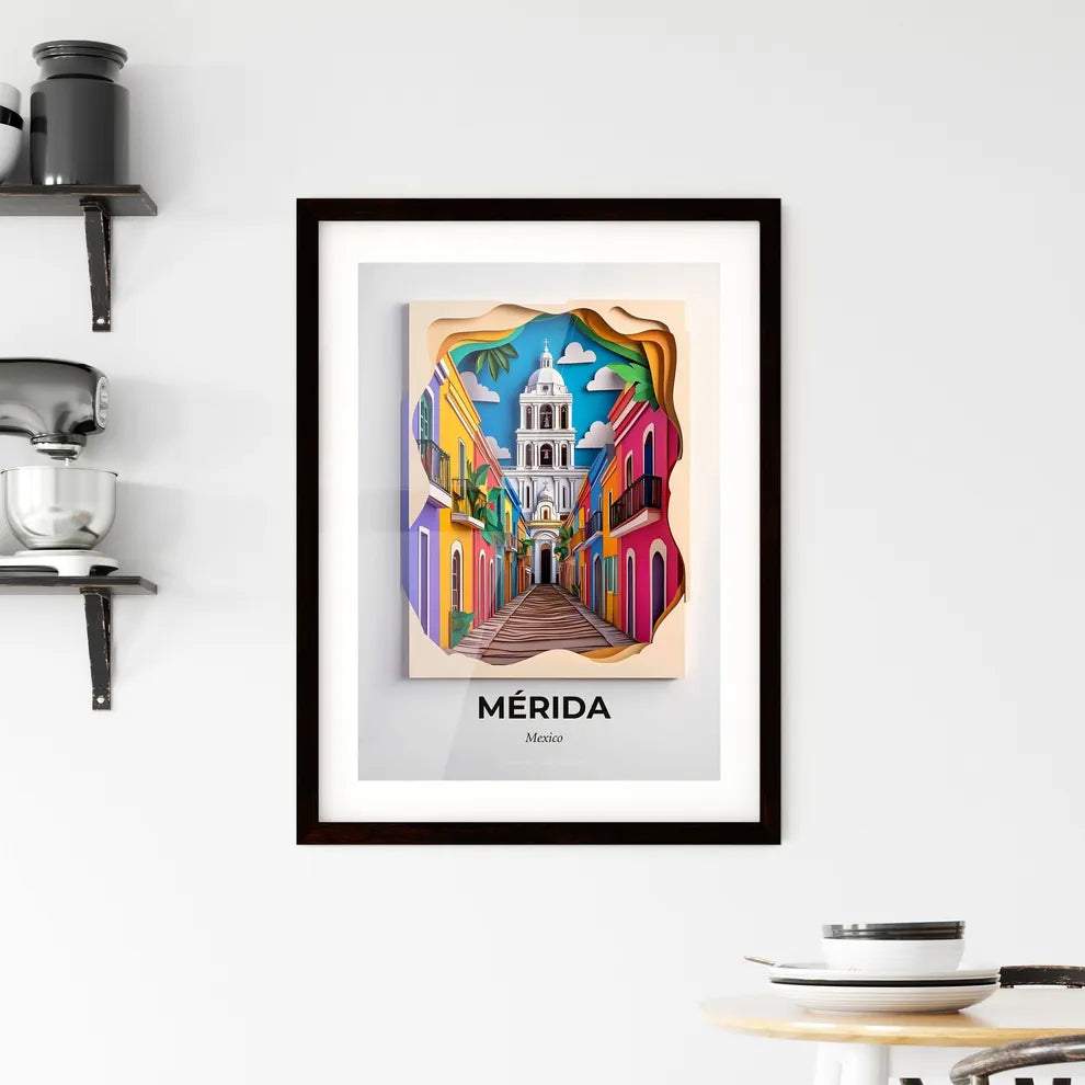 Vivid Mérida, Mexico, Framed Wall Art