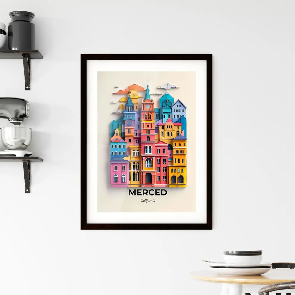 Vivid Merced, California, Framed Wall Art