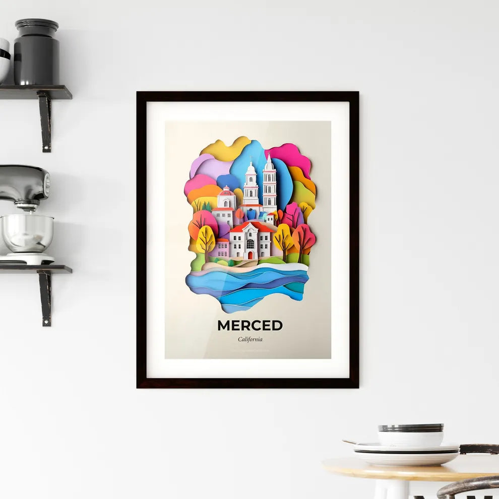 Vivid Merced, California, Framed Wall Art