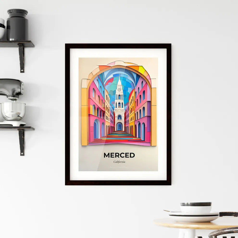 Vivid Merced, California, Framed Wall Art