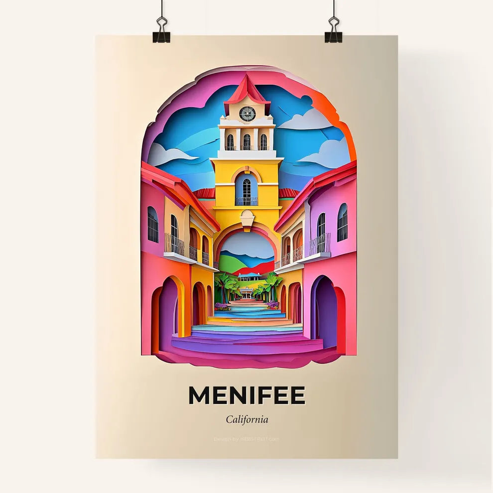 Vivid Menifee, California, Colorful Poster