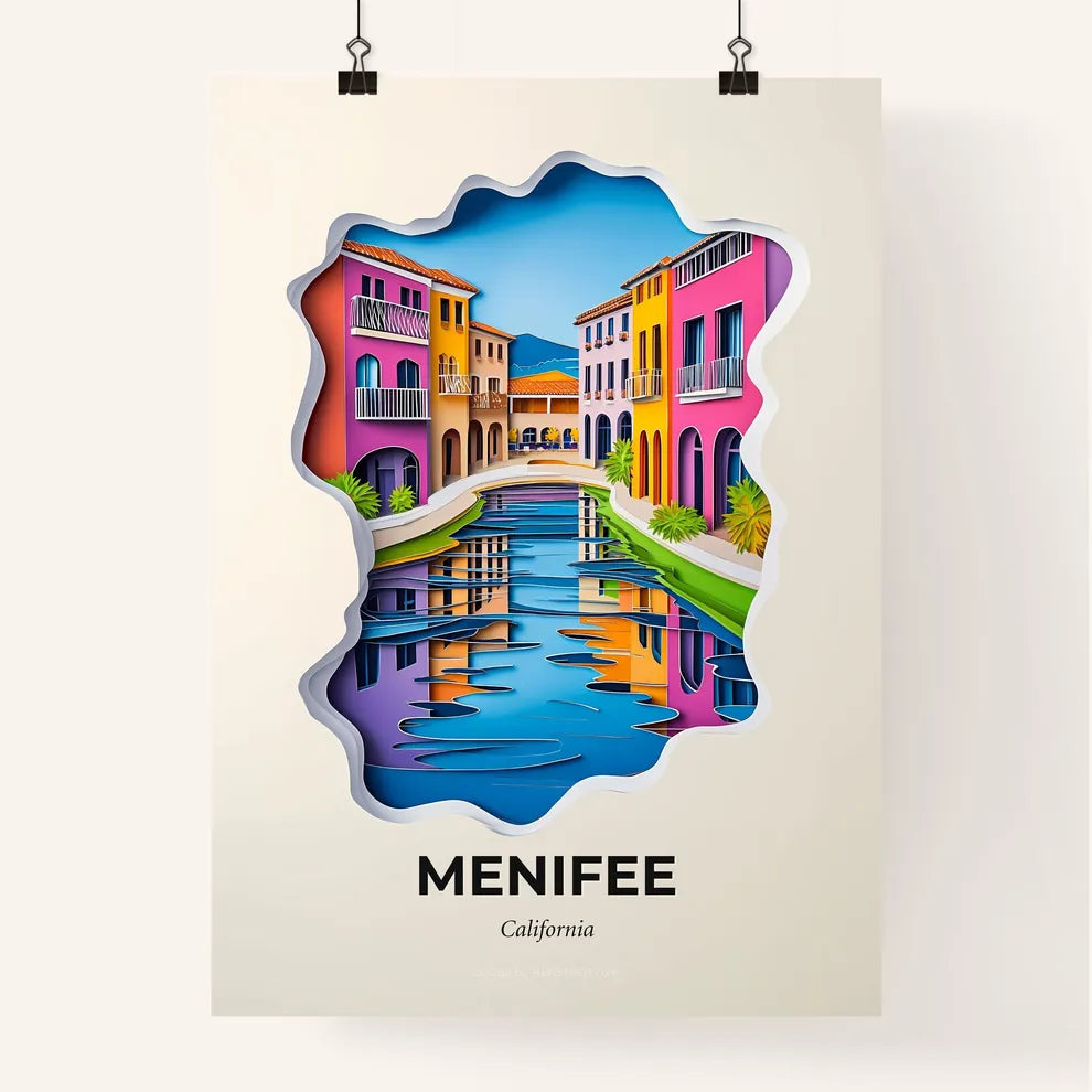 Vivid Menifee, California, Colorful Poster