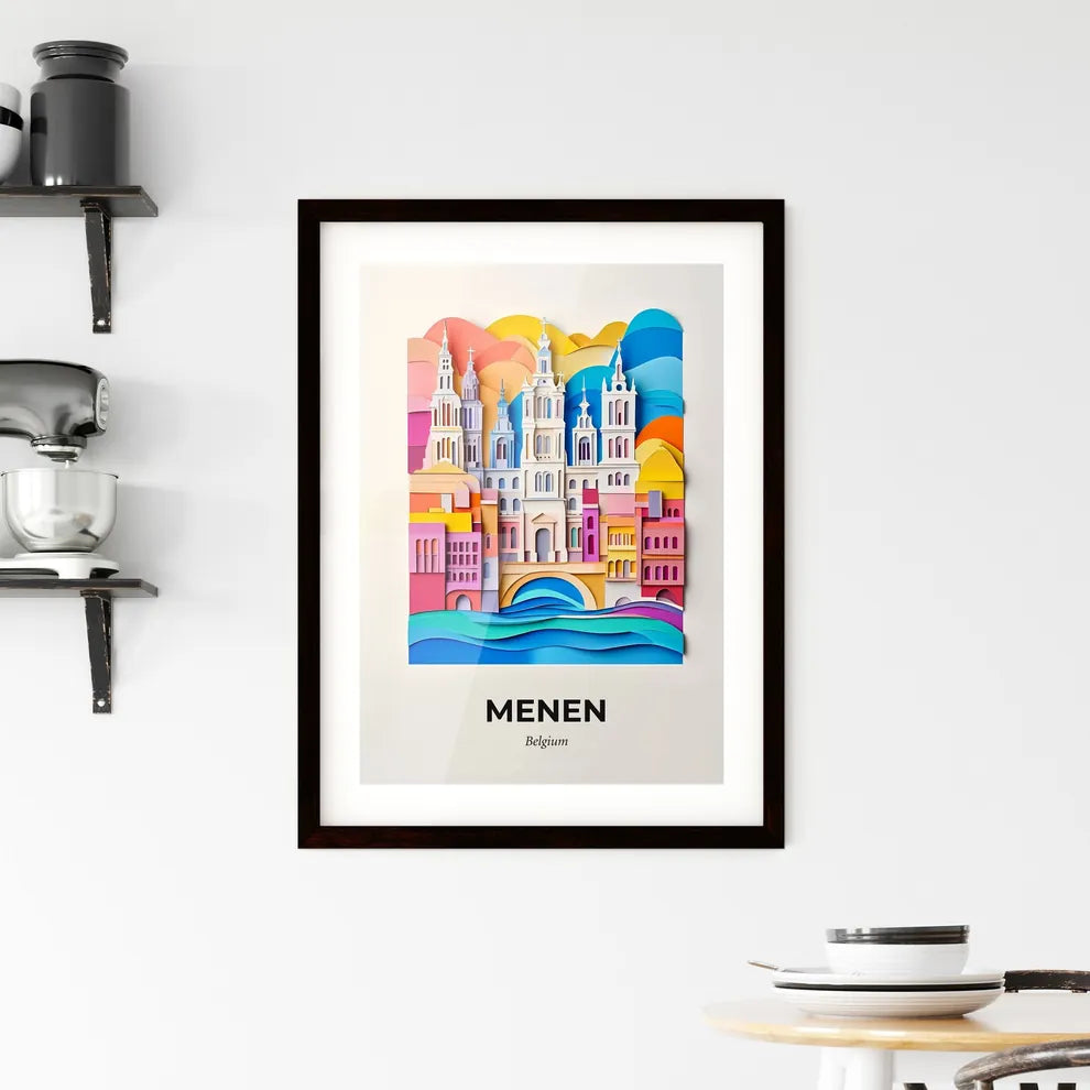 Vivid Menen , Belgium, Framed Wall Art