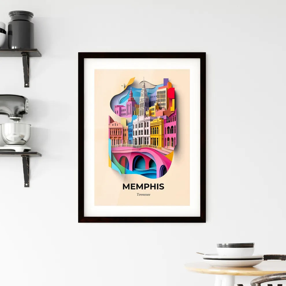 Vivid Memphis, Tennessee, Framed Wall Art