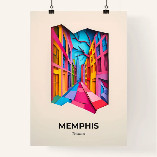 Vivid Memphis, Tennessee, Colorful Poster