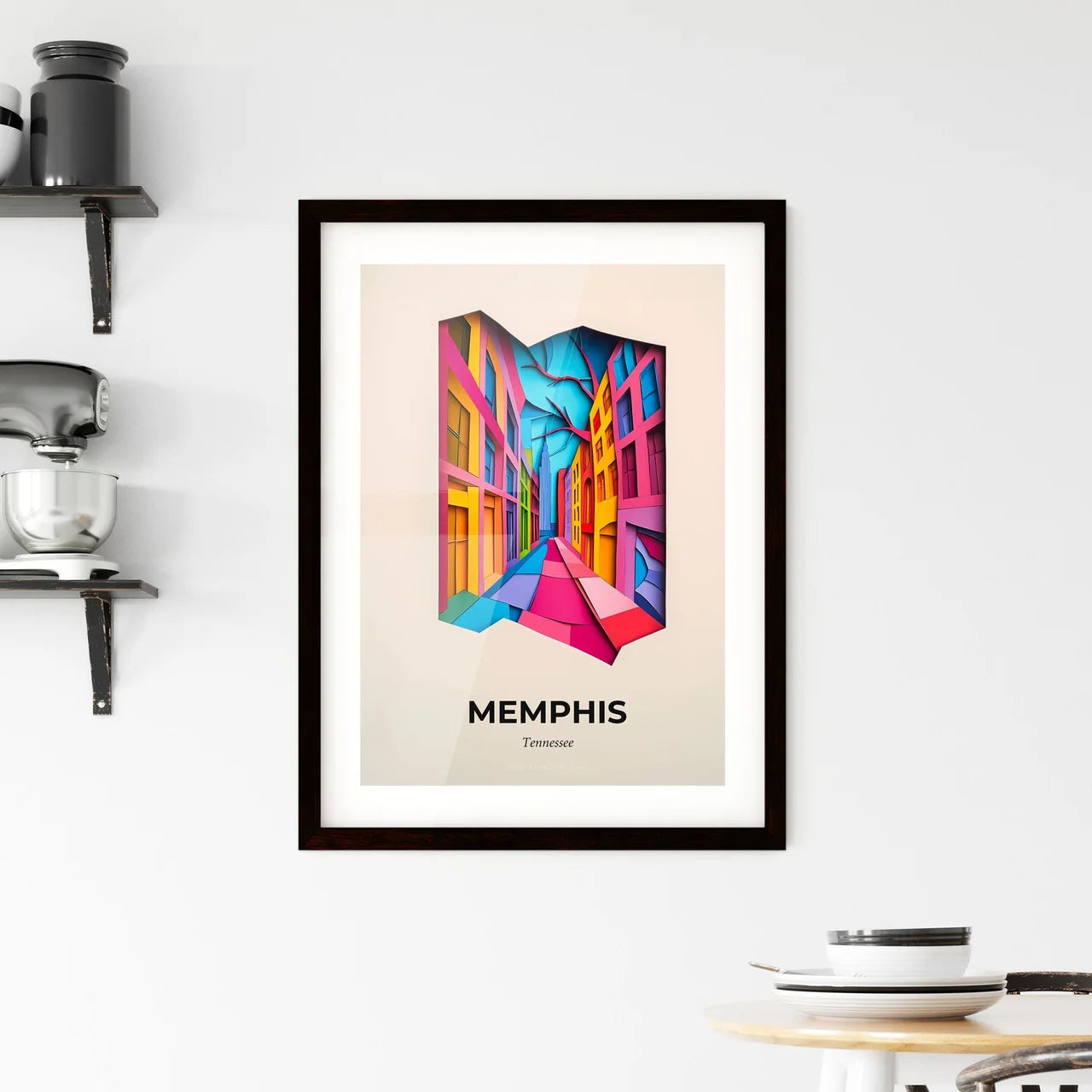 Vivid Memphis, Tennessee, Framed Wall Art