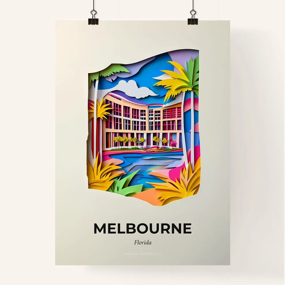 Vivid Melbourne, Florida, Colorful Poster