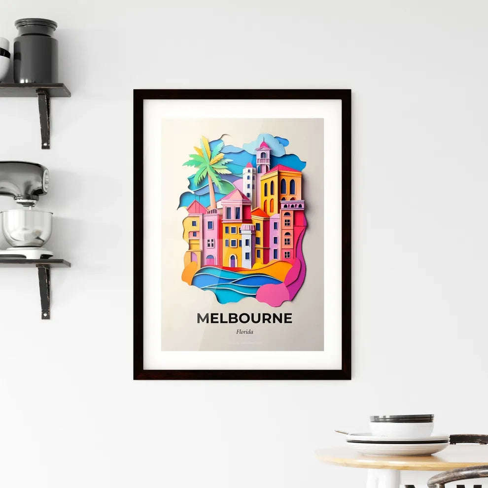 Vivid Melbourne, Florida, Framed Wall Art