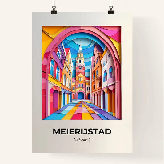 Vivid Meierijstad, Netherlands, Colorful Poster