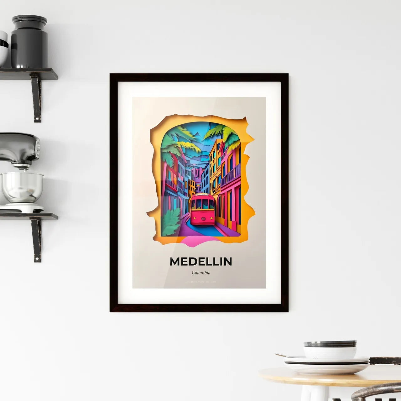 Vivid Medellin, Colombia, Framed Wall Art
