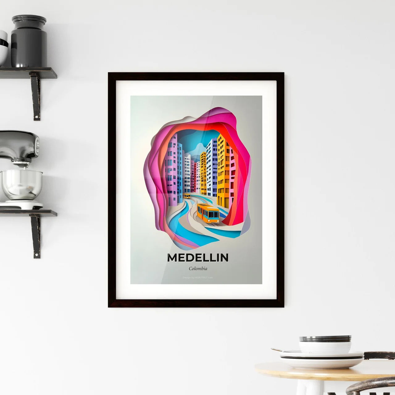 Vivid Medellin, Colombia, Framed Wall Art