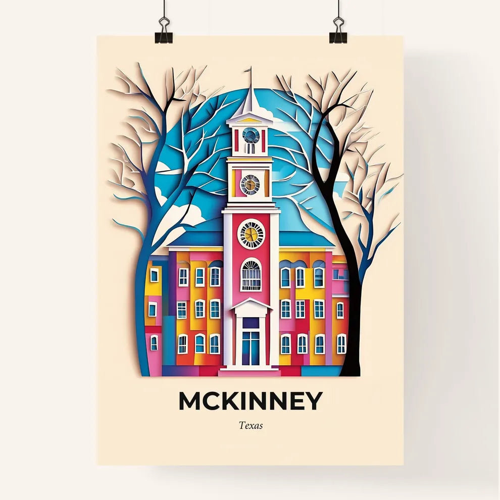 Vivid McKinney, Texas, Colorful Poster