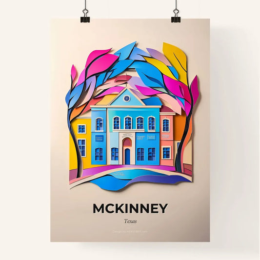 Vivid McKinney, Texas, Colorful Poster