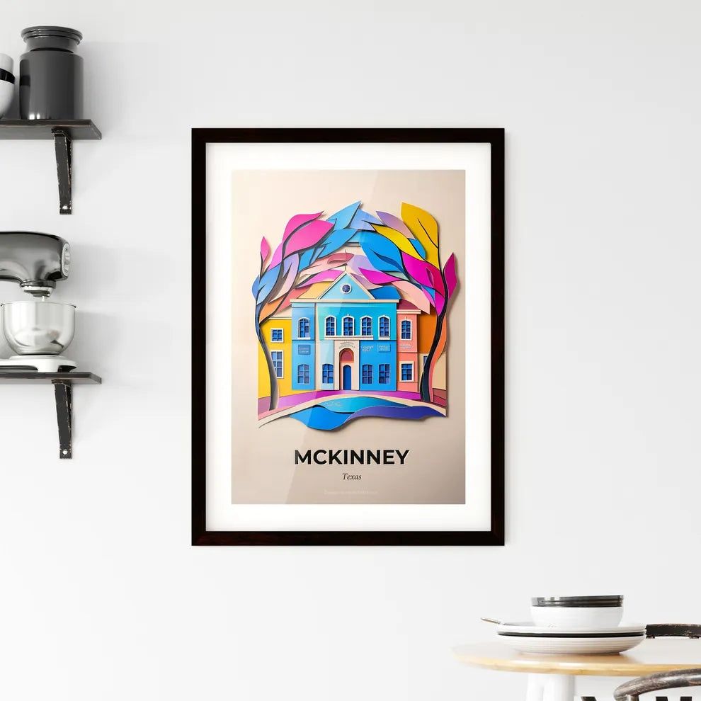 Vivid McKinney, Texas, Framed Wall Art