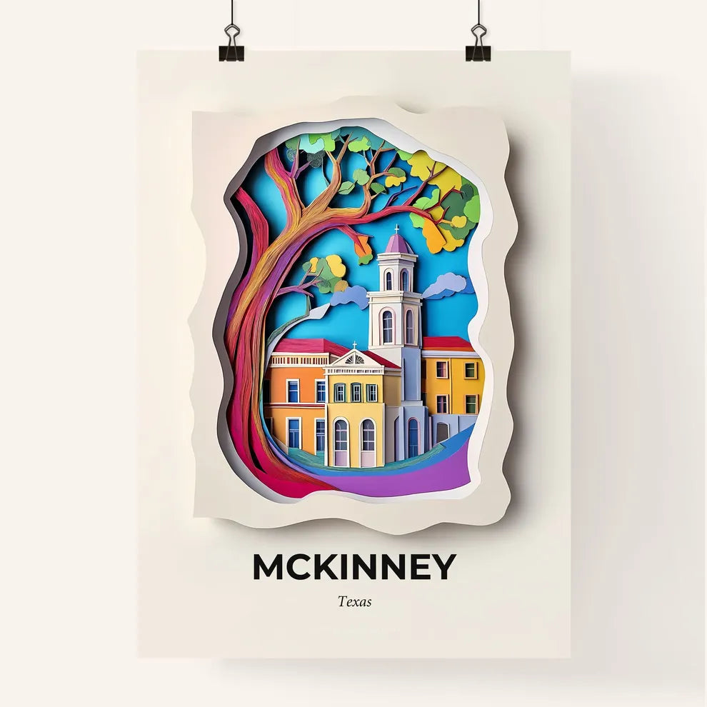 Vivid McKinney, Texas, Colorful Poster