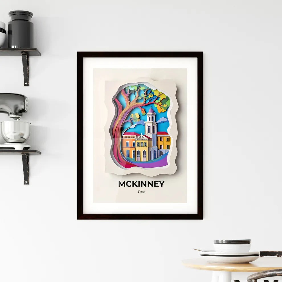 Vivid McKinney, Texas, Framed Wall Art