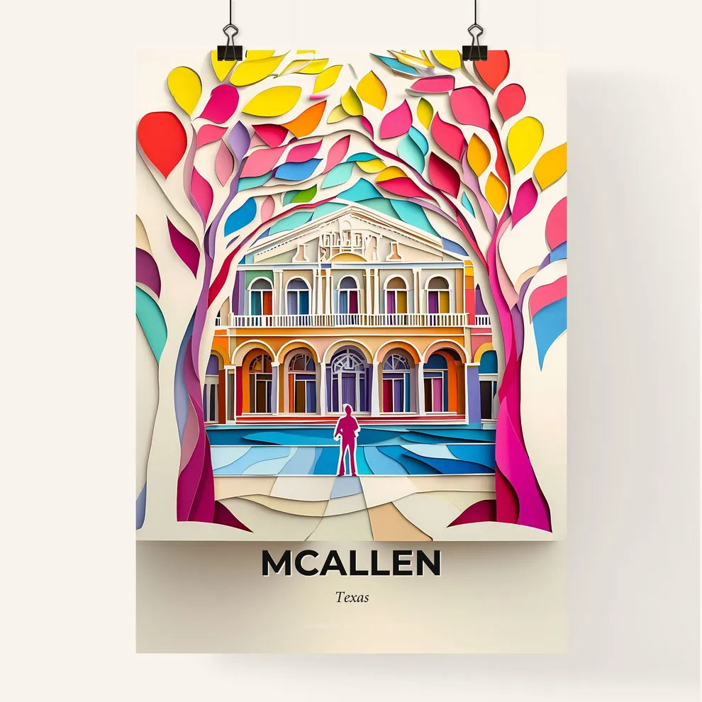Vivid McAllen, Texas, Colorful Poster
