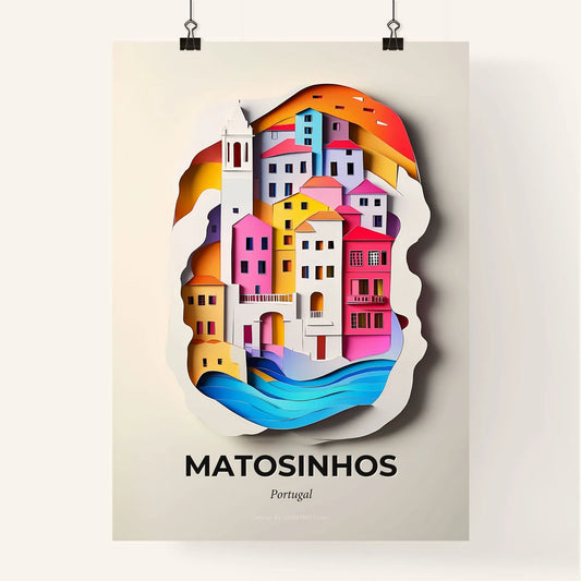 Vivid Matosinhos, Portugal, Colorful Poster