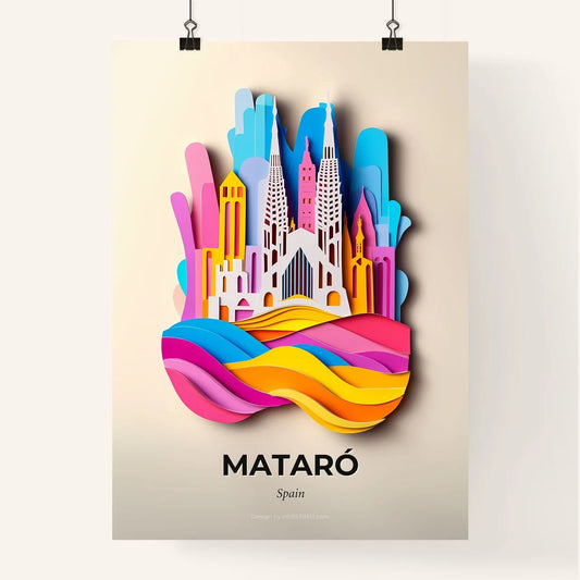 Vivid Mataró, Spain, Colorful Poster