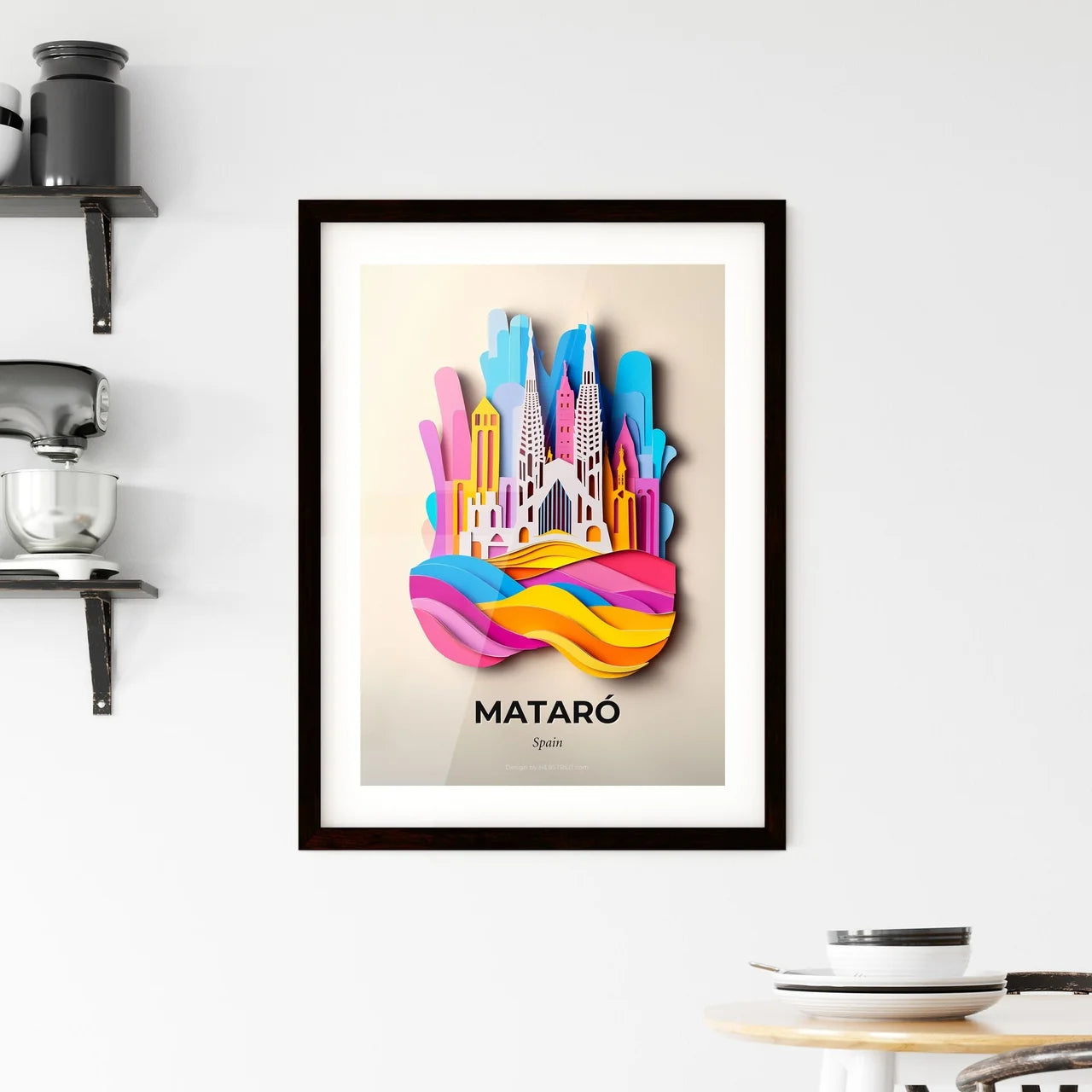 Vivid Mataró, Spain, Framed Wall Art