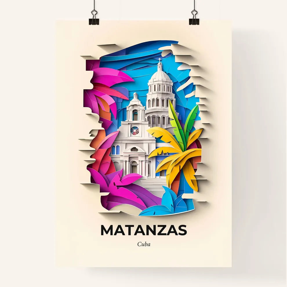 Vivid Matanzas, Cuba, Colorful Poster