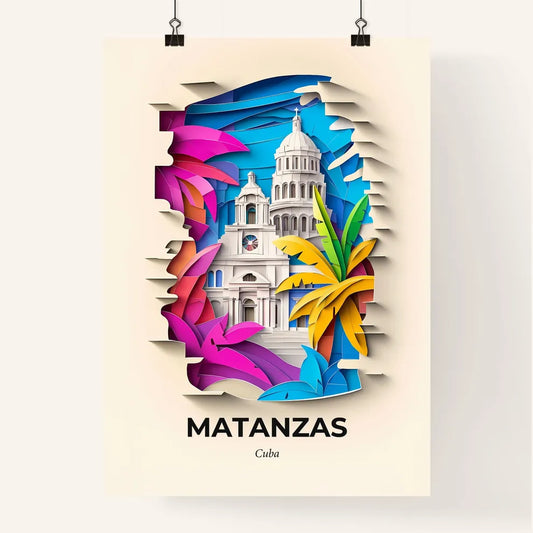 Vivid Matanzas, Cuba, Colorful Poster