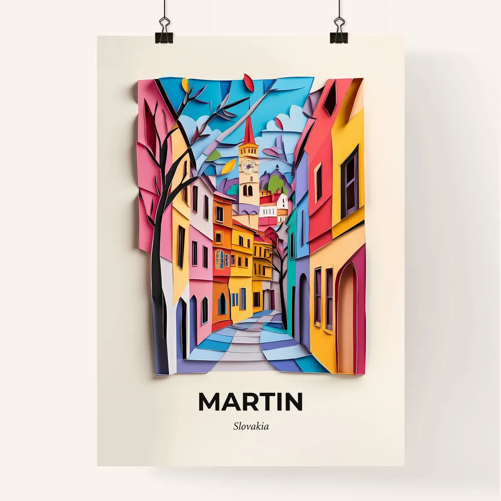 Vivid Martin, Slovakia, Colorful Poster