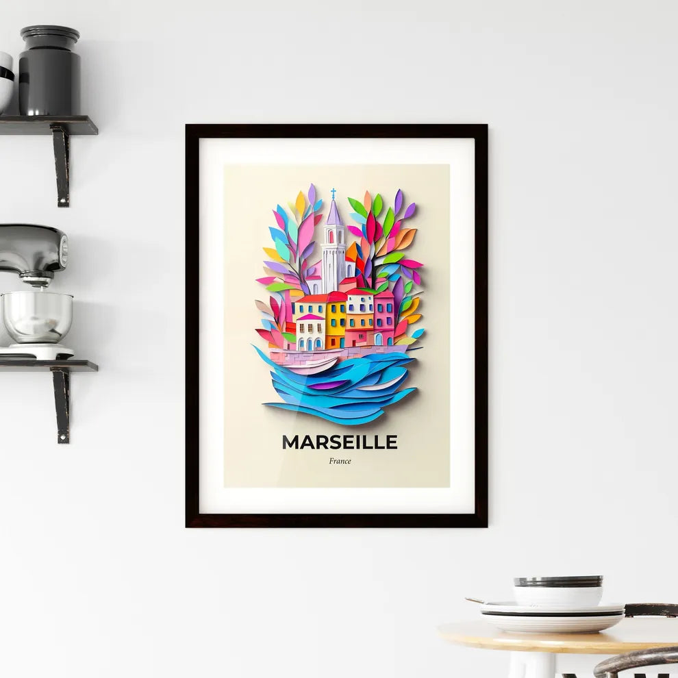 Vivid Marseille, France, Framed Wall Art