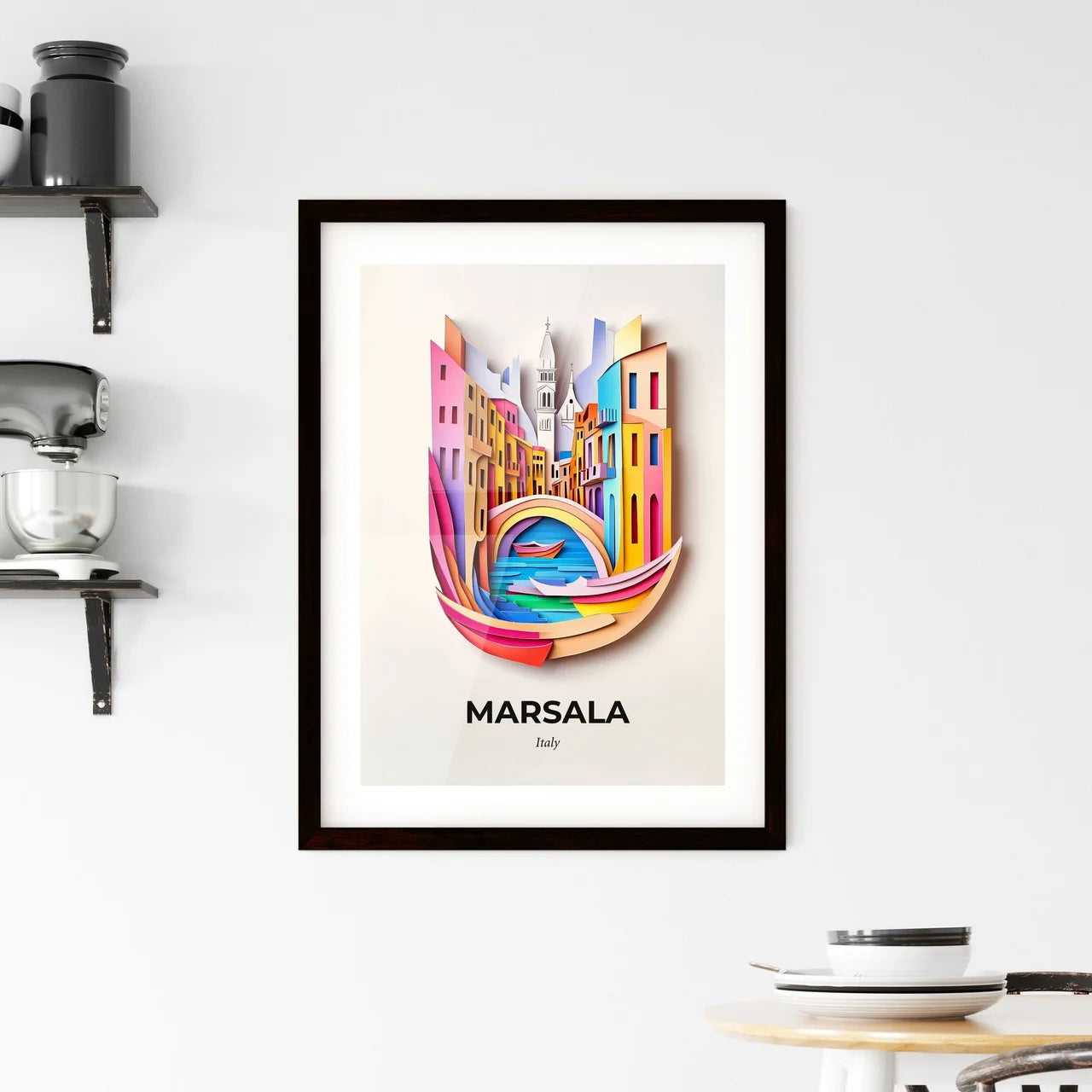 Vivid Marsala, Italy, Framed Wall Art