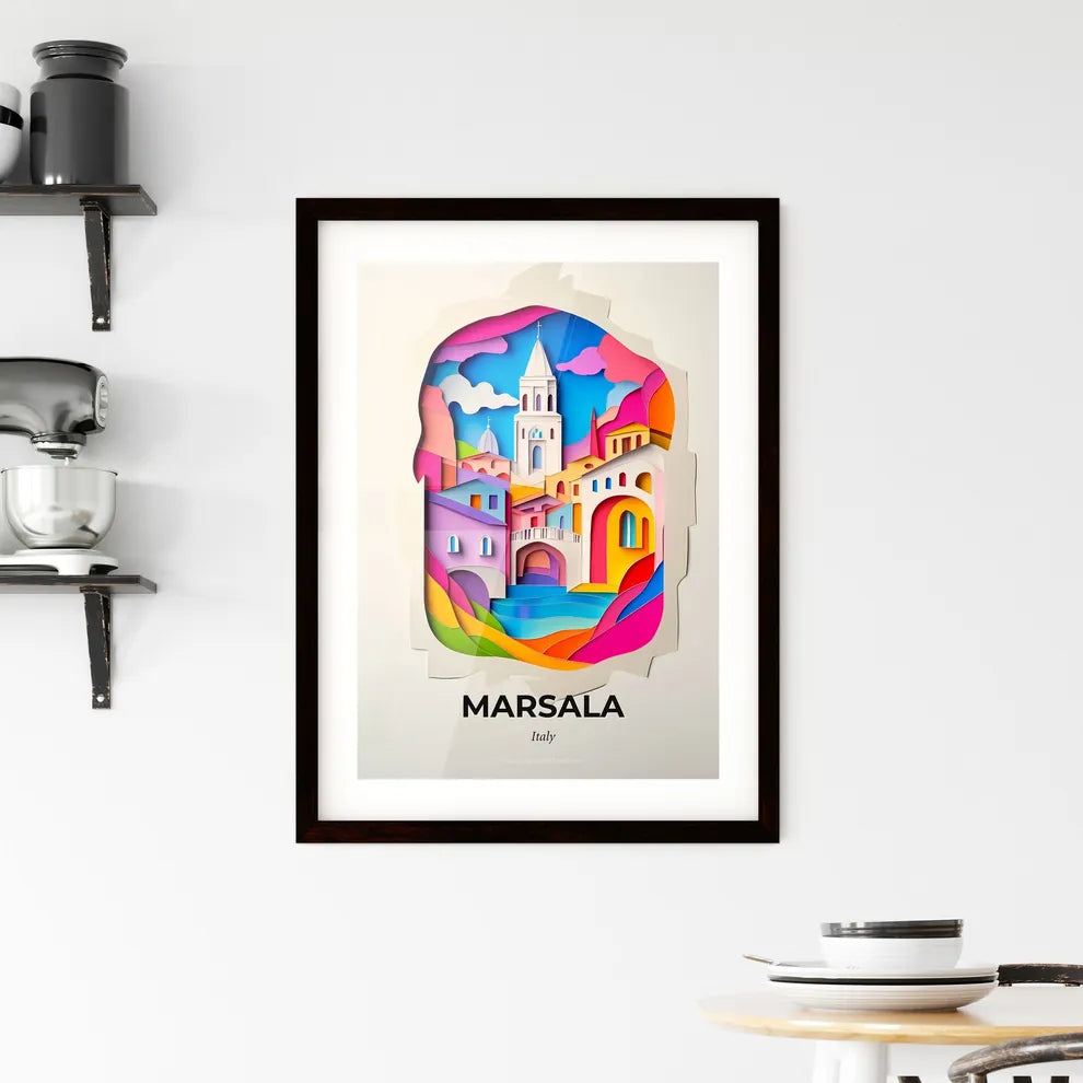 Vivid Marsala, Italy, Framed Wall Art