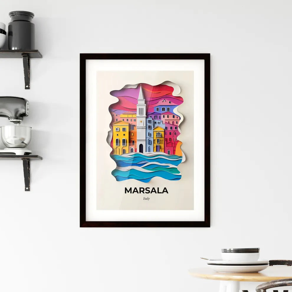 Vivid Marsala, Italy, Framed Wall Art