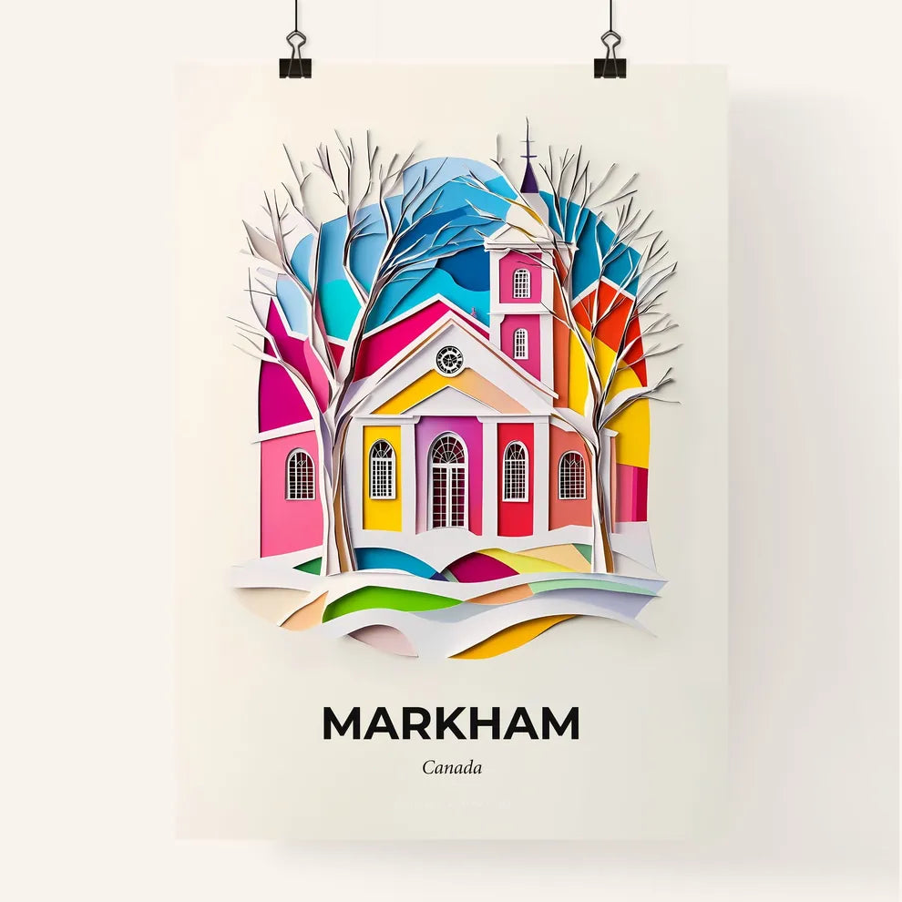 Vivid Markham, Canada, Colorful Poster