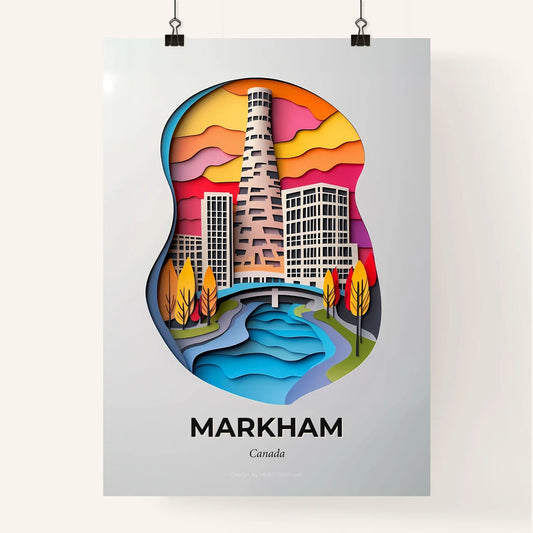 Vivid Markham, Canada, Colorful Poster