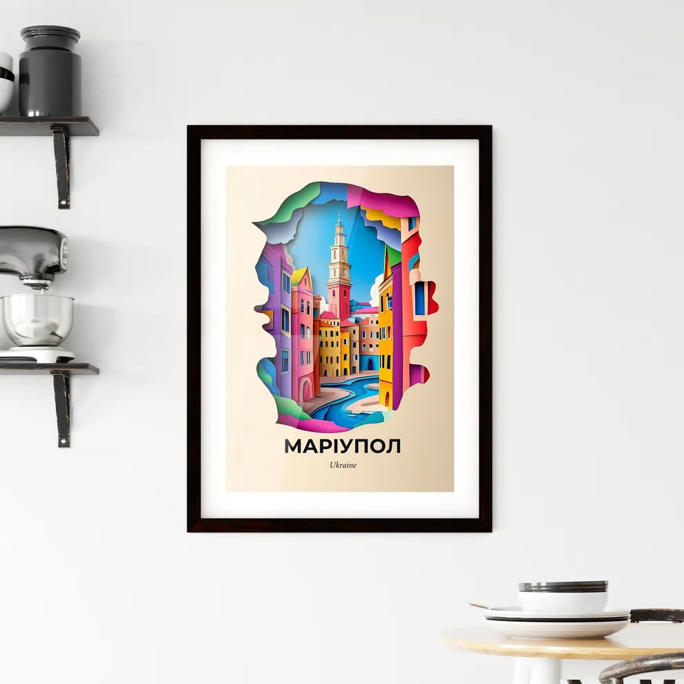 Vivid Mariupol, Ukraine, Framed Wall Art