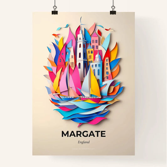 Vivid Margate, England, Colorful Poster