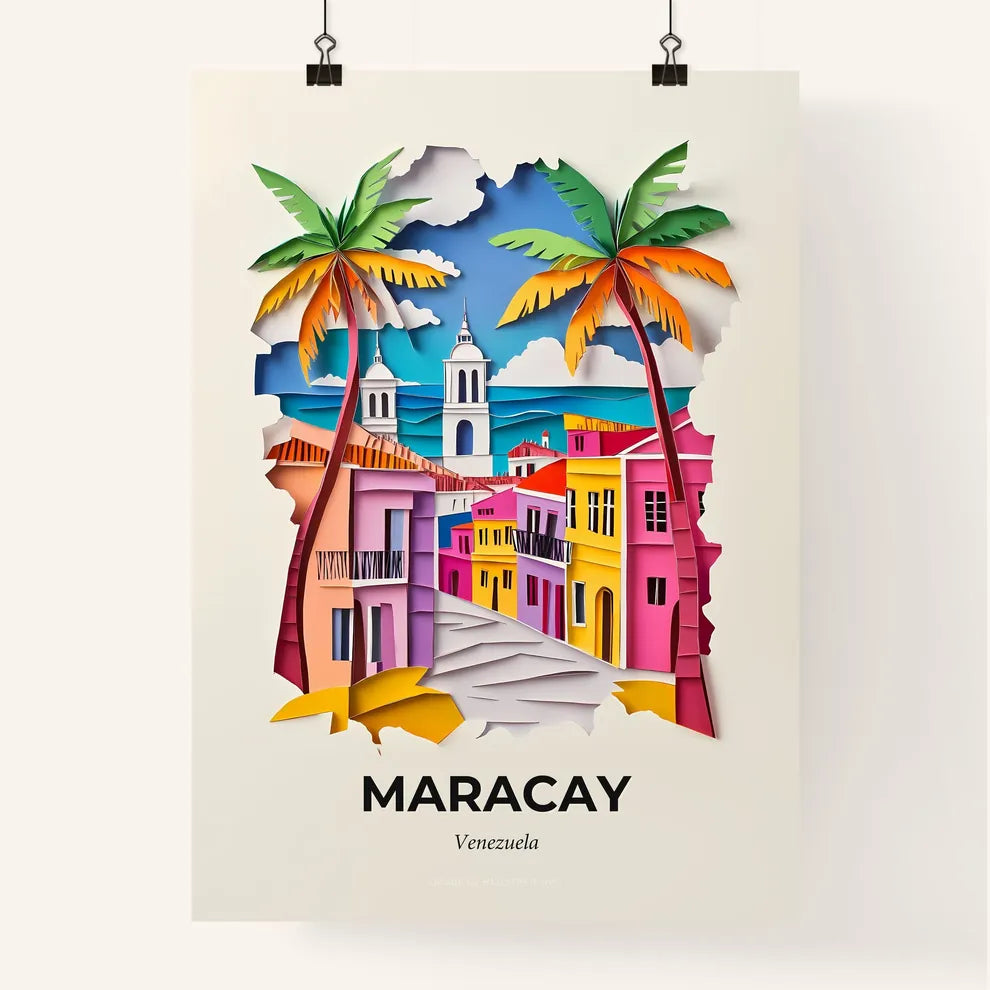 Vivid Maracay, Venezuela, Colorful Poster