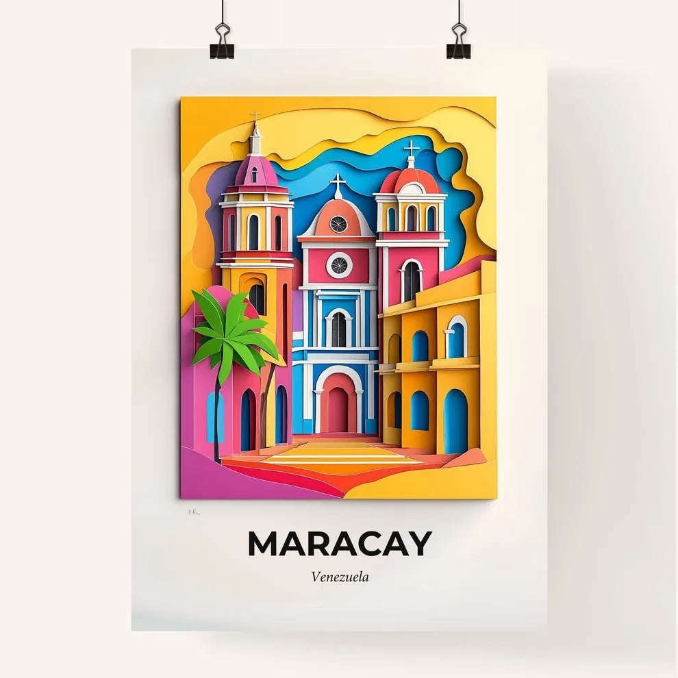 Vivid Maracay, Venezuela, Colorful Poster