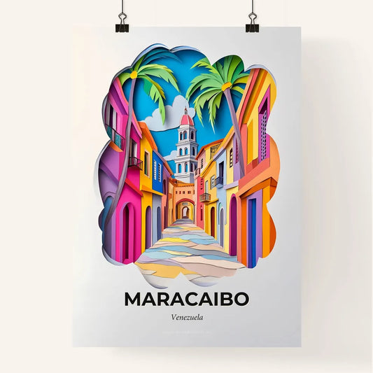 Vivid Maracaibo, Venezuela, Colorful Poster