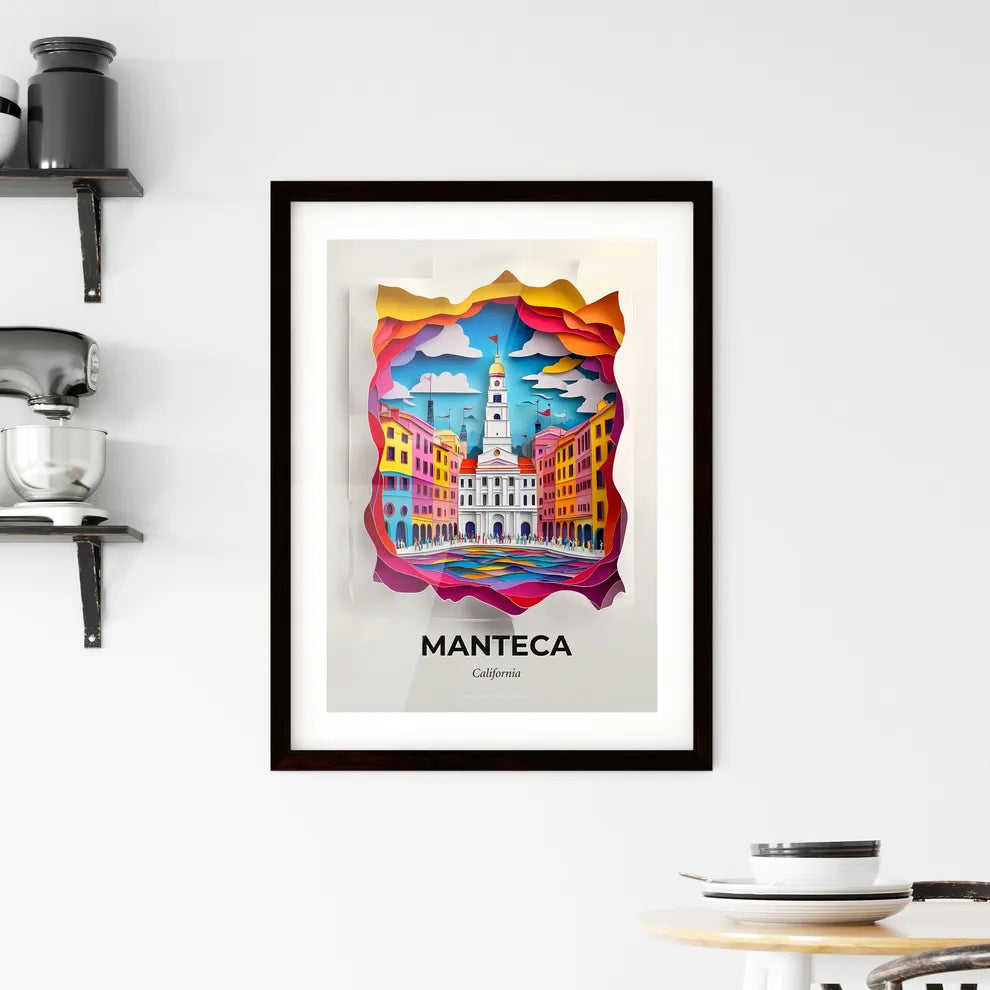 Vivid Manteca, California, Framed Wall Art
