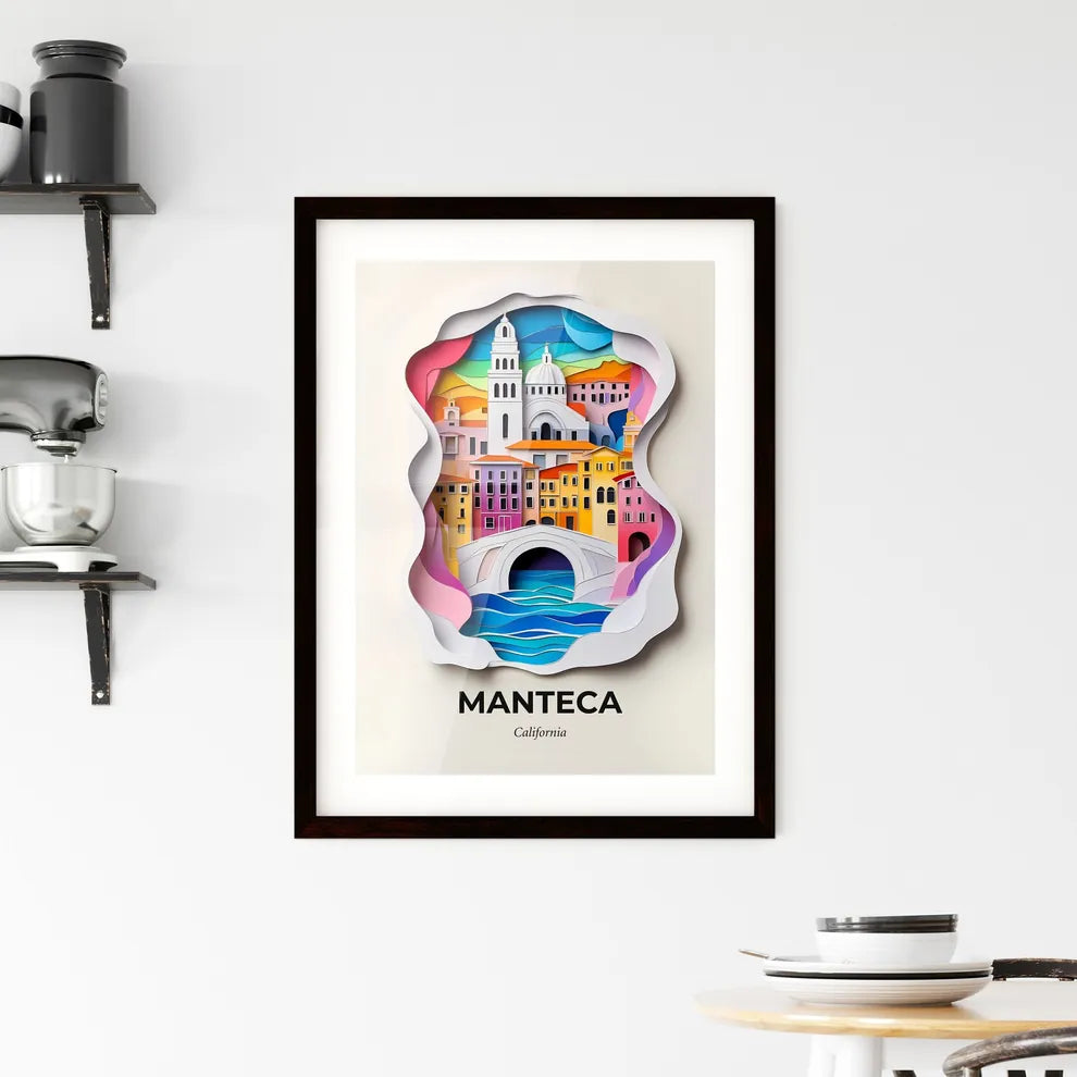 Vivid Manteca, California, Framed Wall Art