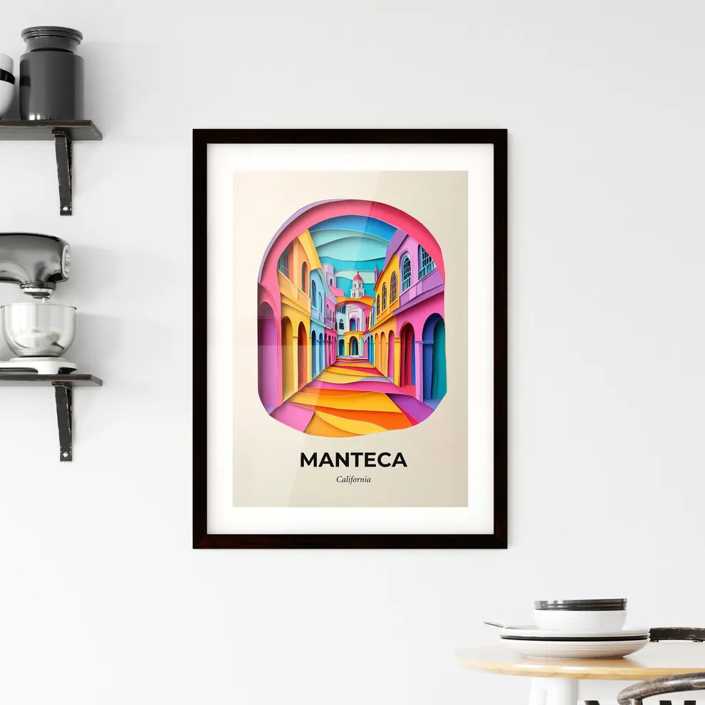 Vivid Manteca, California, Framed Wall Art