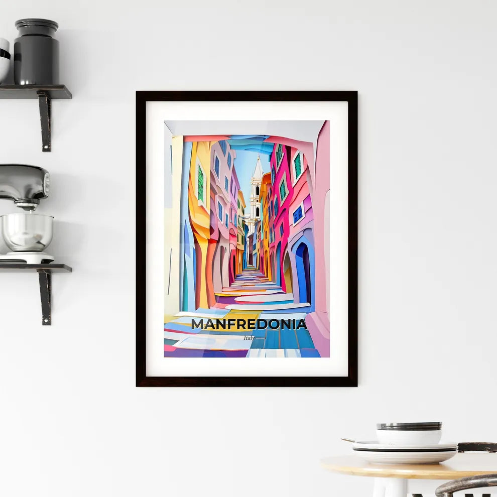 Vivid Manfredonia, Italy, Framed Wall Art