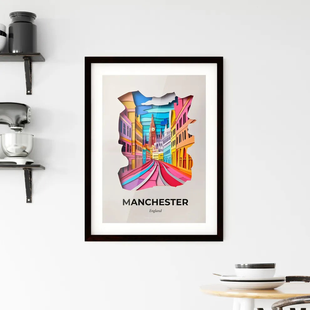Vivid Manchester, England, Framed Wall Art