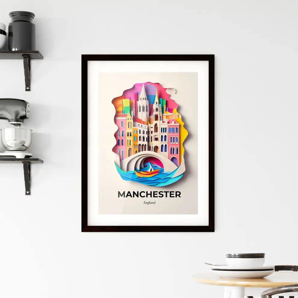 Vivid Manchester, England, Framed Wall Art